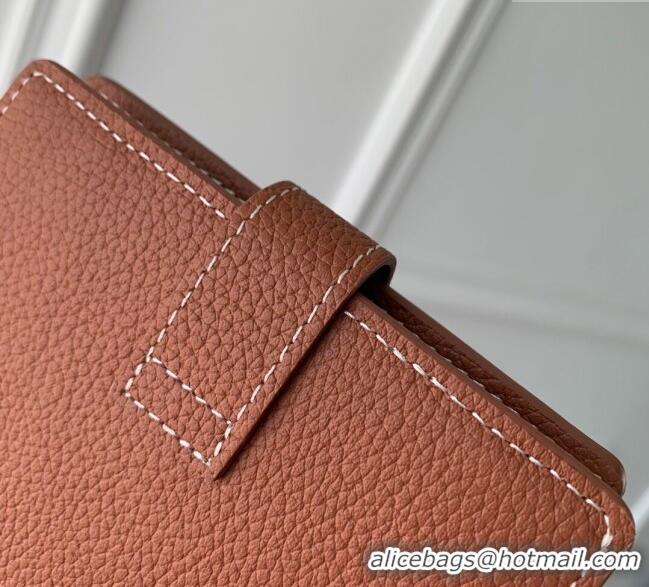 Affordable Price Louis Vuitton Low Key Compact Wallet with Padlock M12148 Cognac Brown 2025