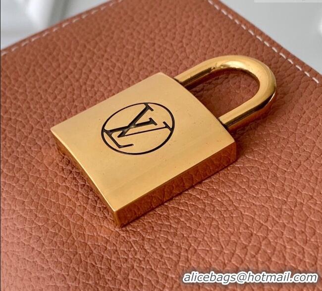 Affordable Price Louis Vuitton Low Key Compact Wallet with Padlock M12148 Cognac Brown 2025