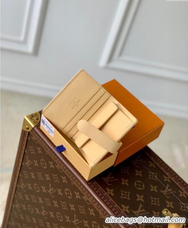 Luxury Cheap Louis Vuitton Low Key Compact Wallet with Padlock M12148 Apricot 2025