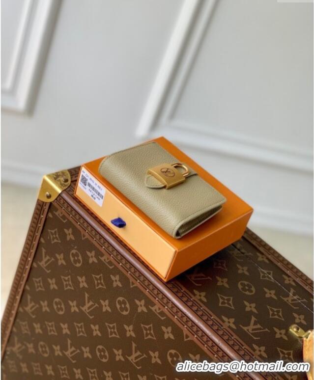 Market Sells Louis Vuitton Low Key Compact Wallet with Padlock M12148 Green 2025