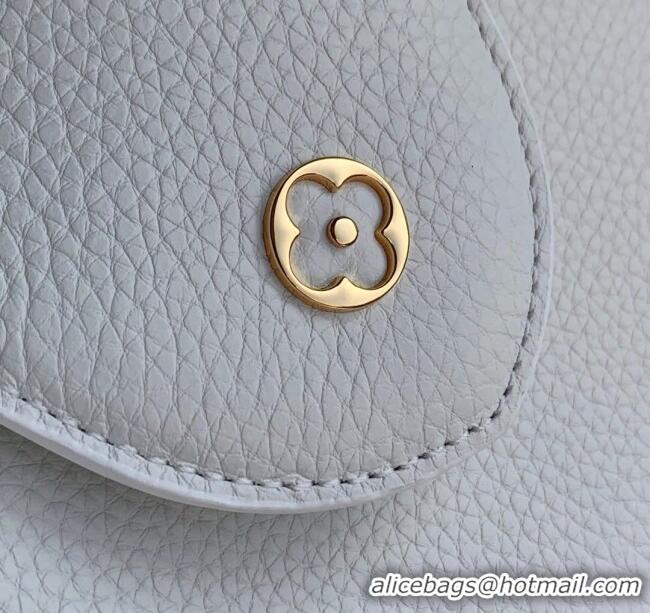 New Fashion Louis Vuitton Capucines BB Bag with Mother-of-pearl Hardware in White Taurillon Leather M11342 2025