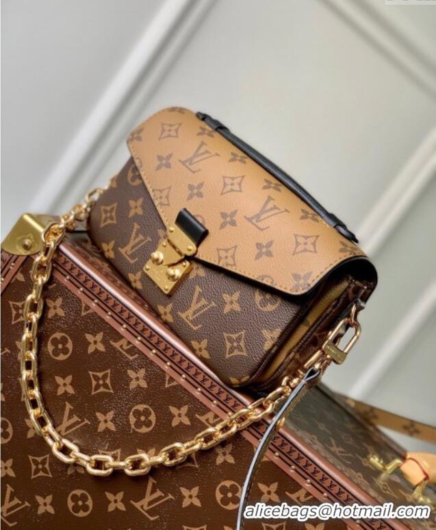 Well Crafted Louis Vuitton Pochette Métis East West Bag in Monogram and Reverse Canvas M46279 2025