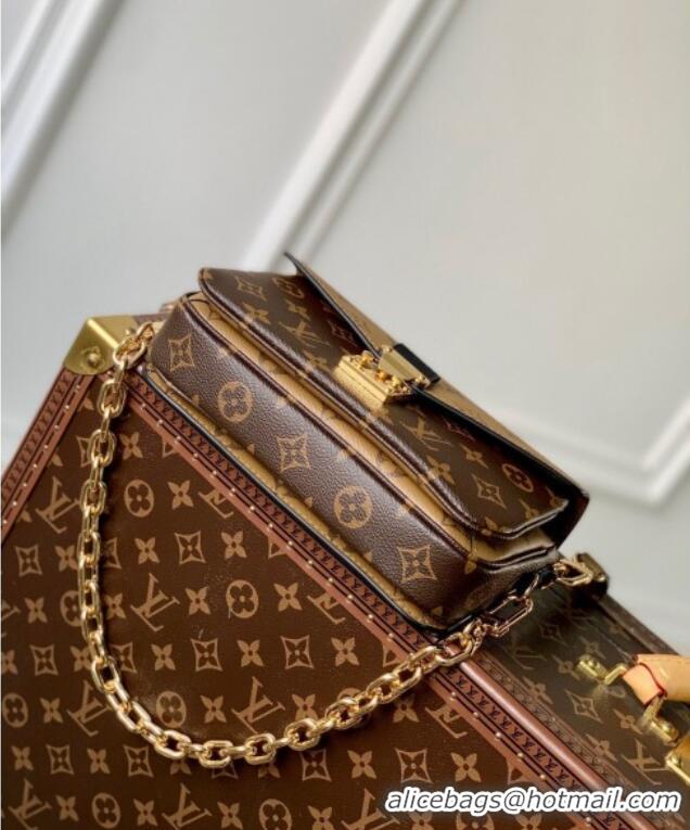 Well Crafted Louis Vuitton Pochette Métis East West Bag in Monogram and Reverse Canvas M46279 2025