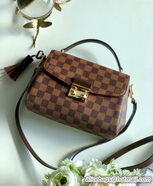 Top Design Louis Vuitton Croisette Top Handle Bag in Damier Ebene Canvas N53000 2025