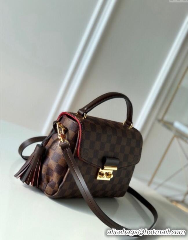 Top Design Louis Vuitton Croisette Top Handle Bag in Damier Ebene Canvas N53000 2025