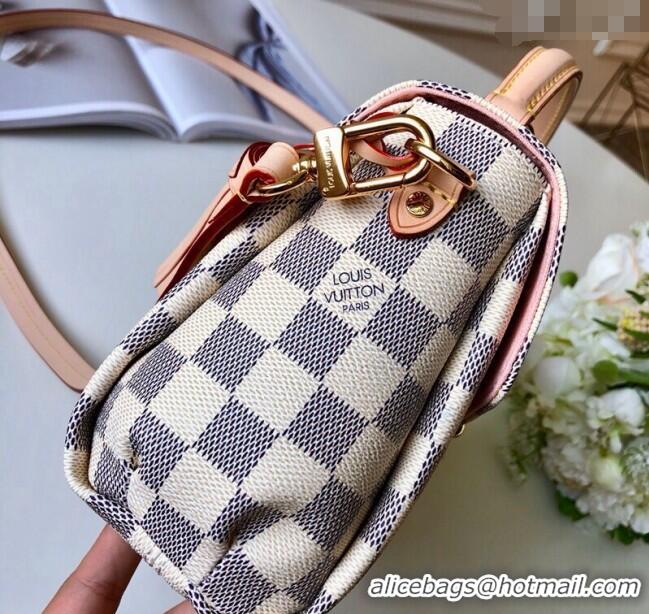 Grade Quality Louis Vuitton Croisette Top Handle Bag in Damier Azur Canvas N41581 2025