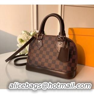 Good Looking Louis Vuitton Alma Bridge BB Bag Damier Ebene Canvas N41221 2025