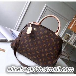 Well Crafted Louis Vuitton Montaigne MM Top Handle Bag Classic Monogram Canvas M41056 2025