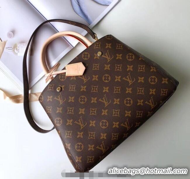 Well Crafted Louis Vuitton Montaigne MM Top Handle Bag Classic Monogram Canvas M41056 2025