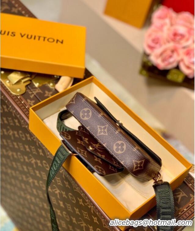 Discount Louis Vuitton Felicie Strap & Go Mini Bag M80091 Monogram Canvas/Green 2025