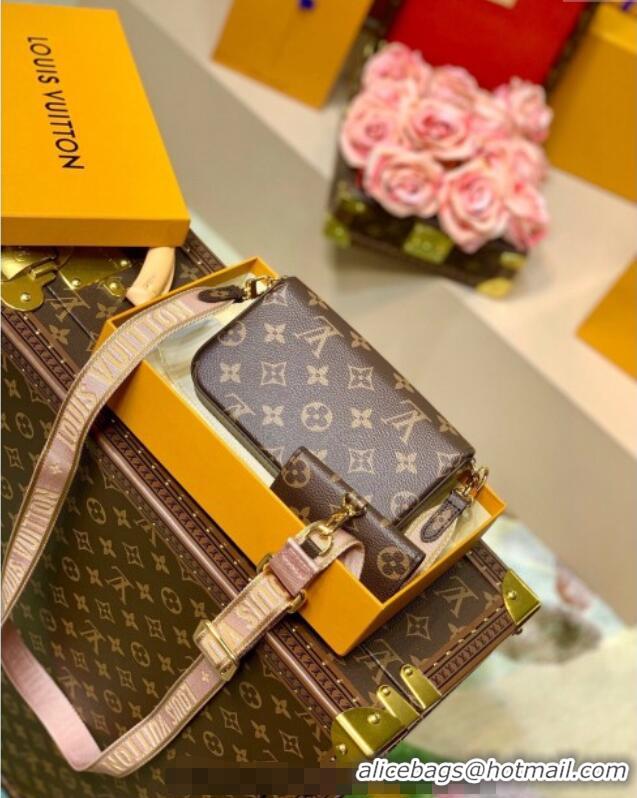 Super Quality Louis Vuitton Felicie Strap & Go Mini Bag M80091 Monogram Canvas/Pink 2025