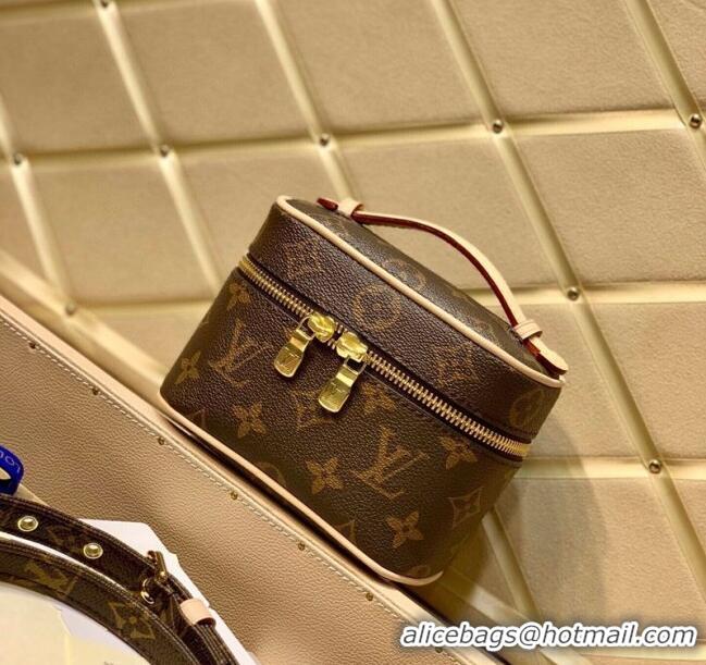 Best Grade Louis Vuitton Nice Nano Toiletry Pouch M44936 Monogram Canvas/Nude 2025