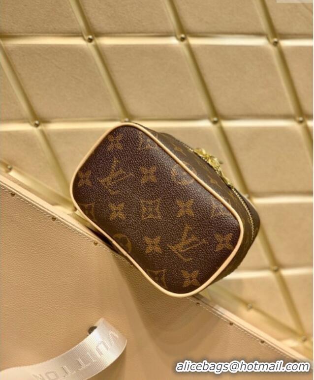 Best Grade Louis Vuitton Nice Nano Toiletry Pouch M44936 Monogram Canvas/Nude 2025