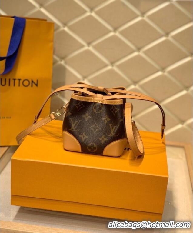 Low Cost Louis Vuitton Mini Bucket Bag in Classic Monogram Canvas 2025 M57099