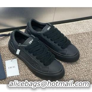 Best Grade Travis x Dior B33 Low-top Sneakers in Oblique Calfskin Black 0220083