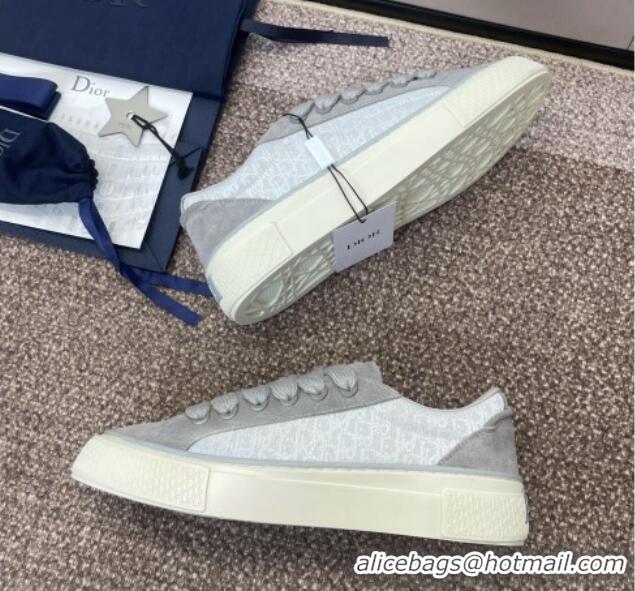 Luxury Travis x Dior B33 Low-top Sneakers in Oblique Jacquard and Suede Grey 0220087