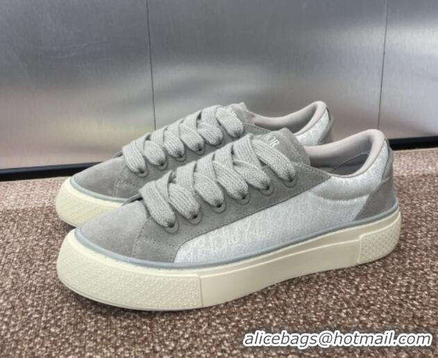 Luxury Travis x Dior B33 Low-top Sneakers in Oblique Jacquard and Suede Grey 0220087