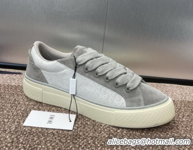 Luxury Travis x Dior B33 Low-top Sneakers in Oblique Jacquard and Suede Grey 0220087