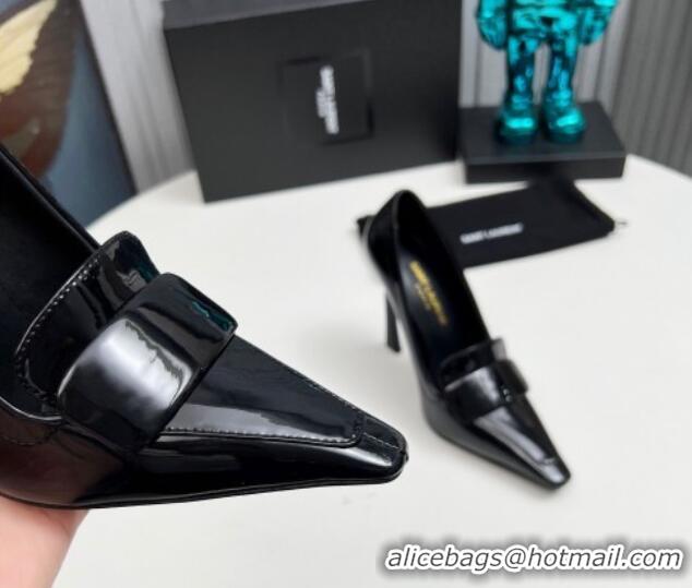 Good Quality Saint Laurent D'ORSAY High Heel Pumps 11cm in Patent Leather Black 1226094