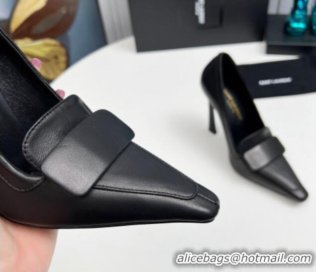 Perfect Saint Laurent D'ORSAY High Heel Pumps 11cm in Calfskin Leather Black 1226096