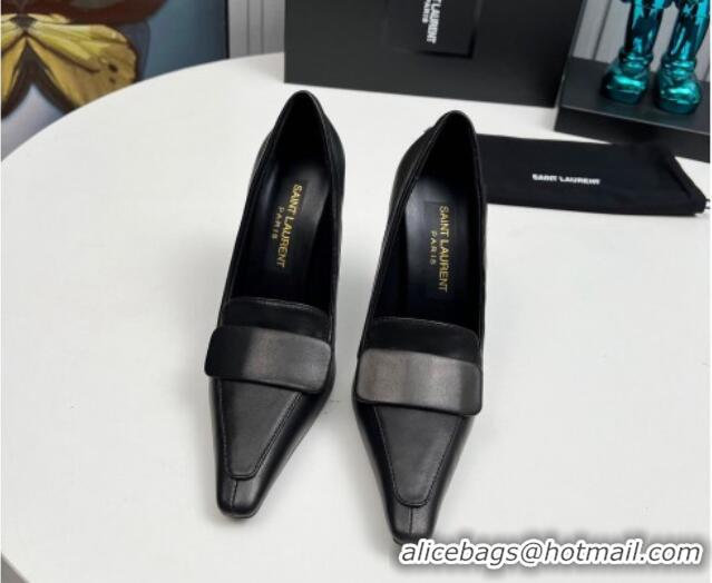 Perfect Saint Laurent D'ORSAY High Heel Pumps 11cm in Calfskin Leather Black 1226096