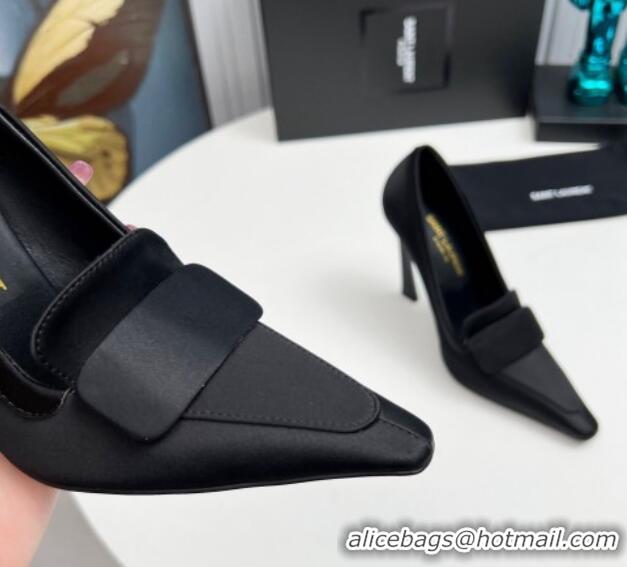 Purchase Saint Laurent D'ORSAY High Heel Pumps 11cm in Satin Black 1226097