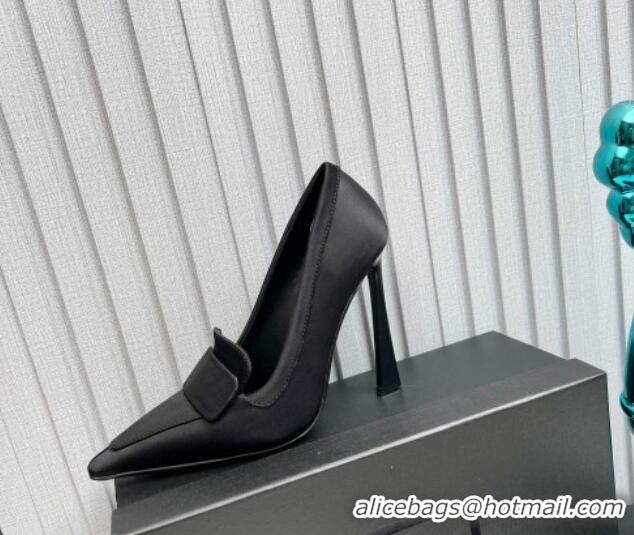 Purchase Saint Laurent D'ORSAY High Heel Pumps 11cm in Satin Black 1226097