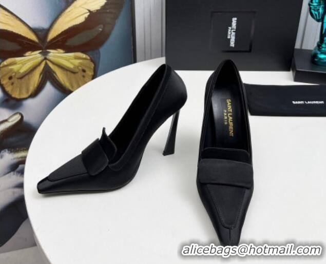 Purchase Saint Laurent D'ORSAY High Heel Pumps 11cm in Satin Black 1226097