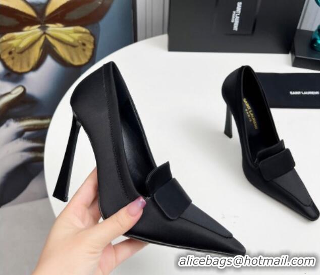 Purchase Saint Laurent D'ORSAY High Heel Pumps 11cm in Satin Black 1226097