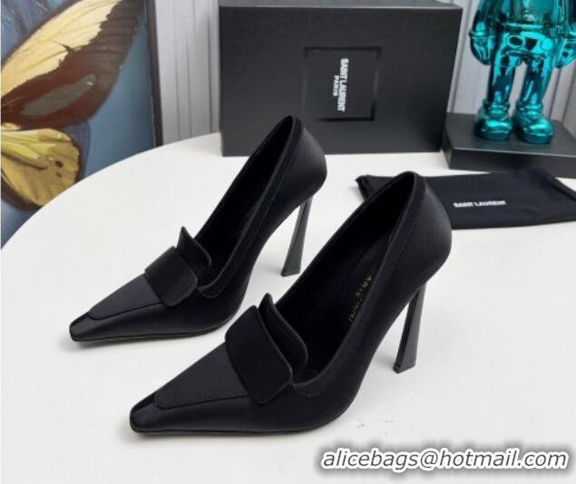 Purchase Saint Laurent D'ORSAY High Heel Pumps 11cm in Satin Black 1226097