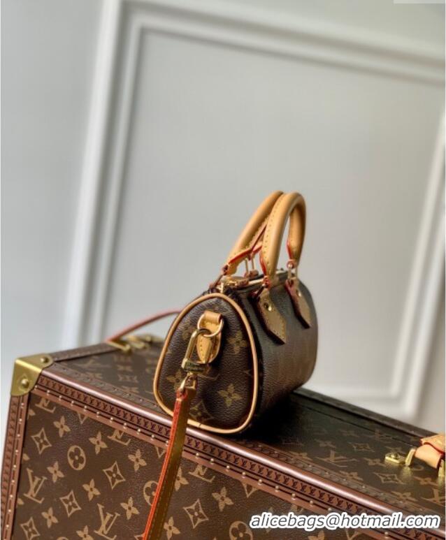 Inexpensive Louis Vuitton Nano Speedy Mini Bag in Classic Monogram Canvas M81085 2025