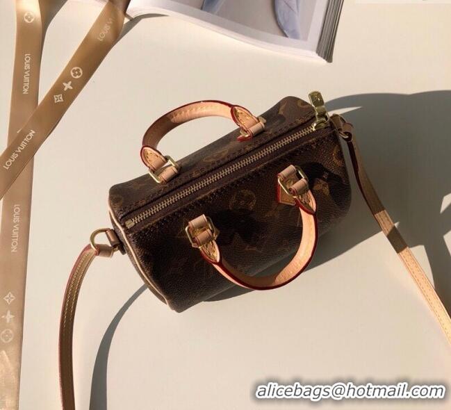 Discount Louis Vuitton Nano Speedy Mini Bag in Classic Monogram Canvas M61252 2025