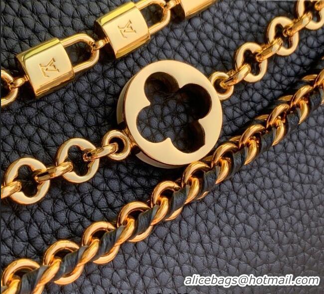 Affordable Price Louis Vuitton Capucines BB Bag in Black Taurillon Leather with Chain M12345 2025