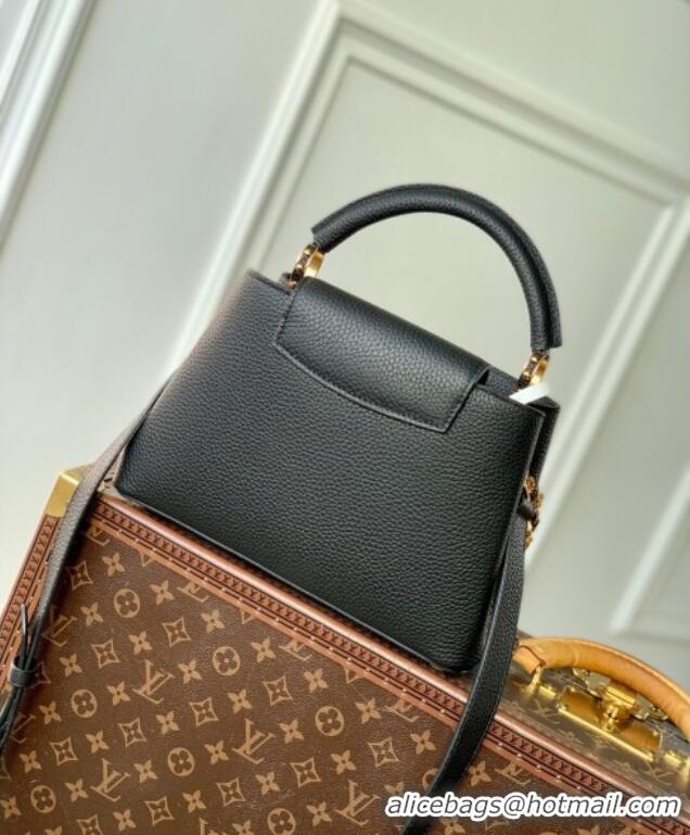 Affordable Price Louis Vuitton Capucines BB Bag in Black Taurillon Leather with Chain M12345 2025