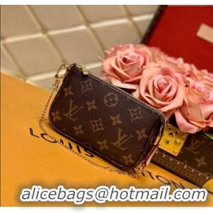 Big Discount Louis Vuitton Mini Pochette Accessoires Bag in Classic Monogram Canvas M58009 2025