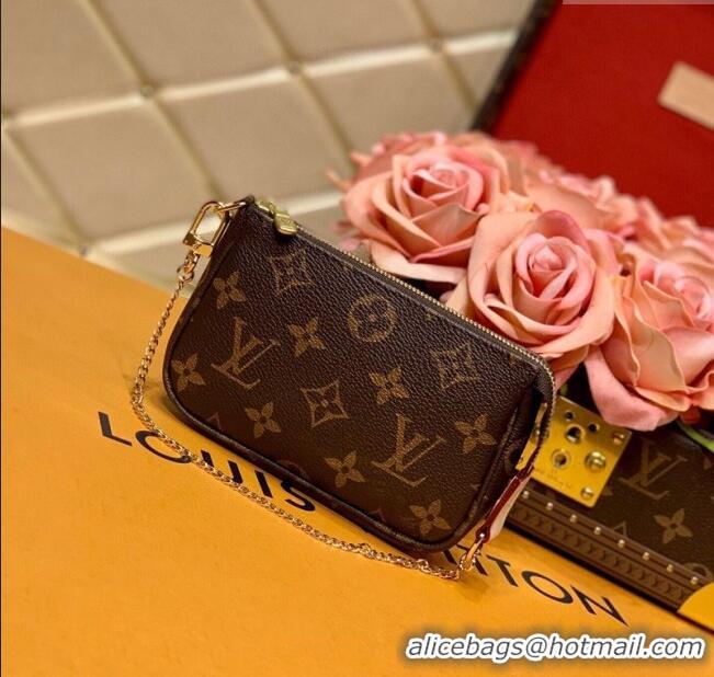 Big Discount Louis Vuitton Mini Pochette Accessoires Bag in Classic Monogram Canvas M58009 2025