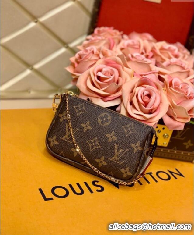 Big Discount Louis Vuitton Mini Pochette Accessoires Bag in Classic Monogram Canvas M58009 2025