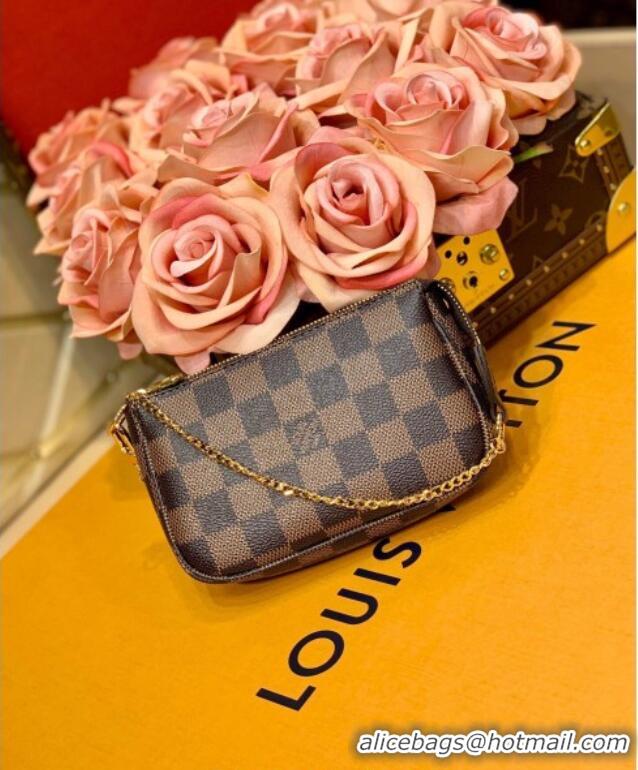 Promotional Louis Vuitton Mini Pochette Accessoires Bag in Damier Ebene Canvas N58009 2025