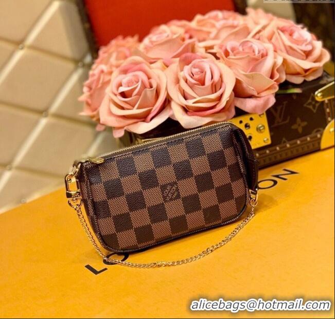 Promotional Louis Vuitton Mini Pochette Accessoires Bag in Damier Ebene Canvas N58009 2025