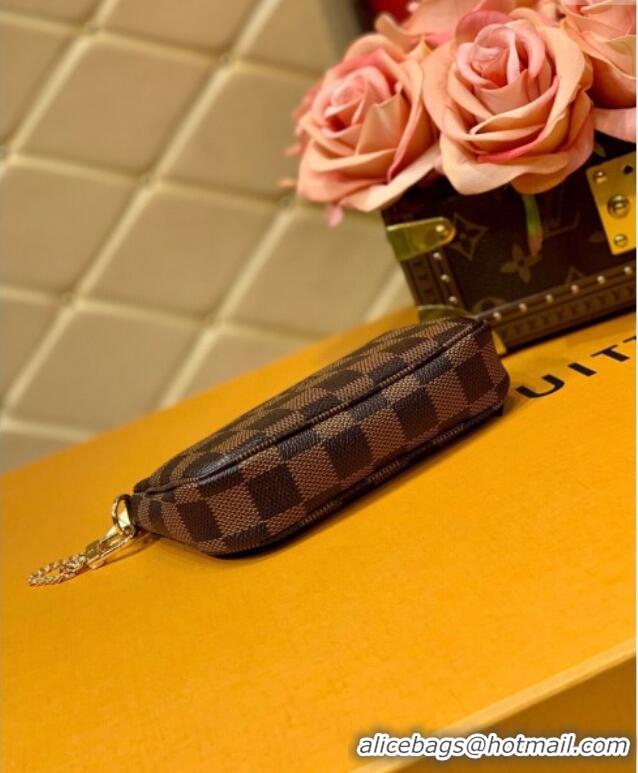 Promotional Louis Vuitton Mini Pochette Accessoires Bag in Damier Ebene Canvas N58009 2025