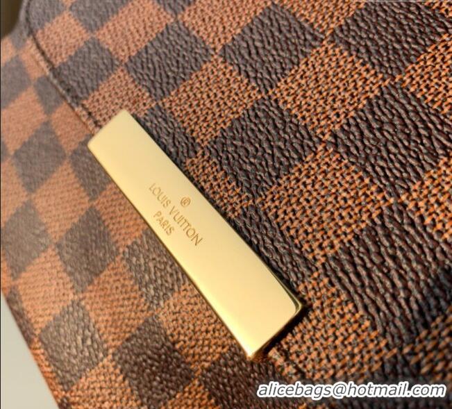 Most Popular Louis Vuitton Pochette Favorite PM Chain Bag Damier Ebene Canvas N41276 2025