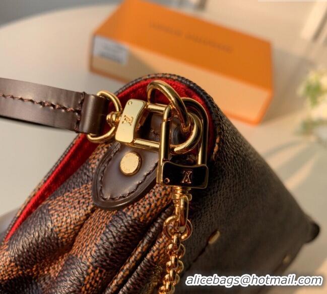 Most Popular Louis Vuitton Pochette Favorite PM Chain Bag Damier Ebene Canvas N41276 2025