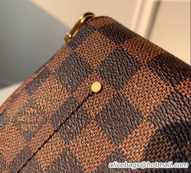 Most Popular Louis Vuitton Pochette Favorite PM Chain Bag Damier Ebene Canvas N41276 2025