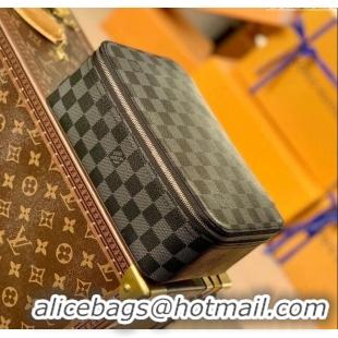 Free Shipping Louis Vuitton Packing Cube MM Travel Organizer N40182 Damier Graphite Canvas 2025