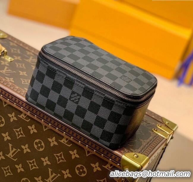 Luxury Discount Louis Vuitton Packing Cube PM Travel Organizer N40181 Damier Graphite Canvas 2025