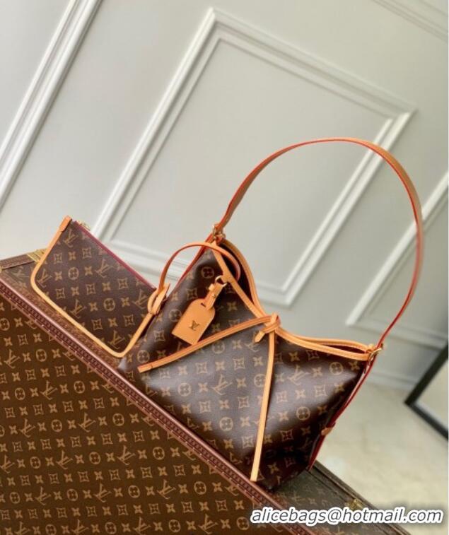 Big Discount Louis Vuitton Carryall PM Hobo Bag M46203 Monogram Canvas/Nude 2025