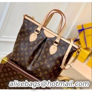 Famous Brand Louis Vuitton Palermo MM Bag in Monogram Canvas M40145 Nude 2025