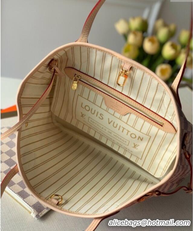 Grade Design Louis Vuitton Neverfull PM Tote Bag N41362 Damier Azur Canvas/Light Beige 2025