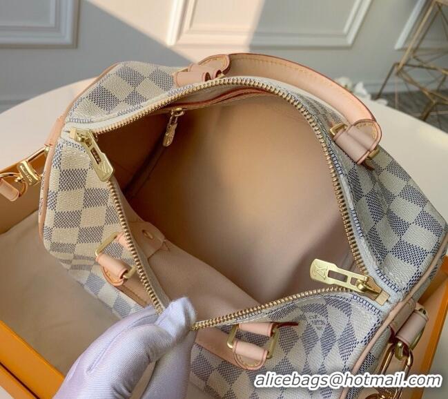 Top Grade Louis Vuitton Speedy Bandouliere 25 Bag Damier Azur Canvas N41374 2025