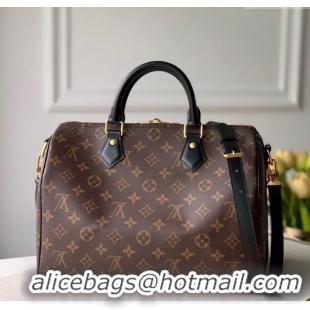 Most Popular Louis Vuitton Speedy Bandouliere 30 Bag Classic Monogram Canvas/Black M48284 2025